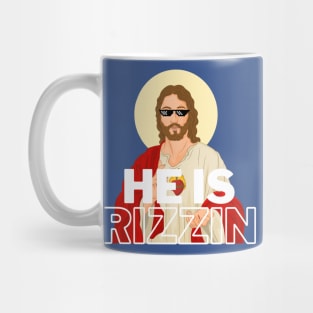 HE IS RIZZEN COOL JESUS THUGLIFE Mug